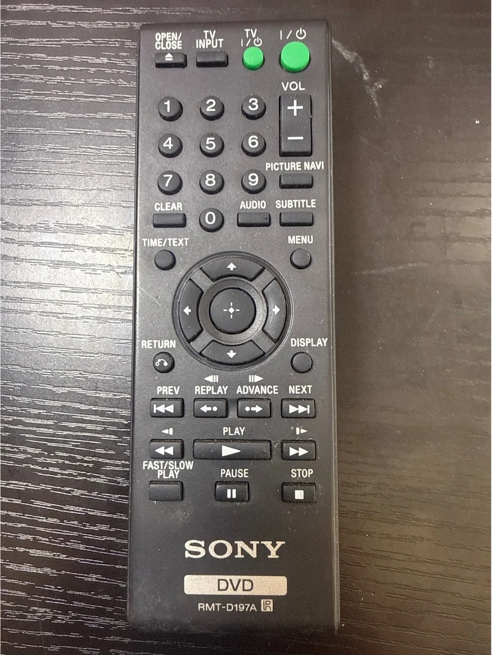 Sony DVD Remote Control RMT-D197A